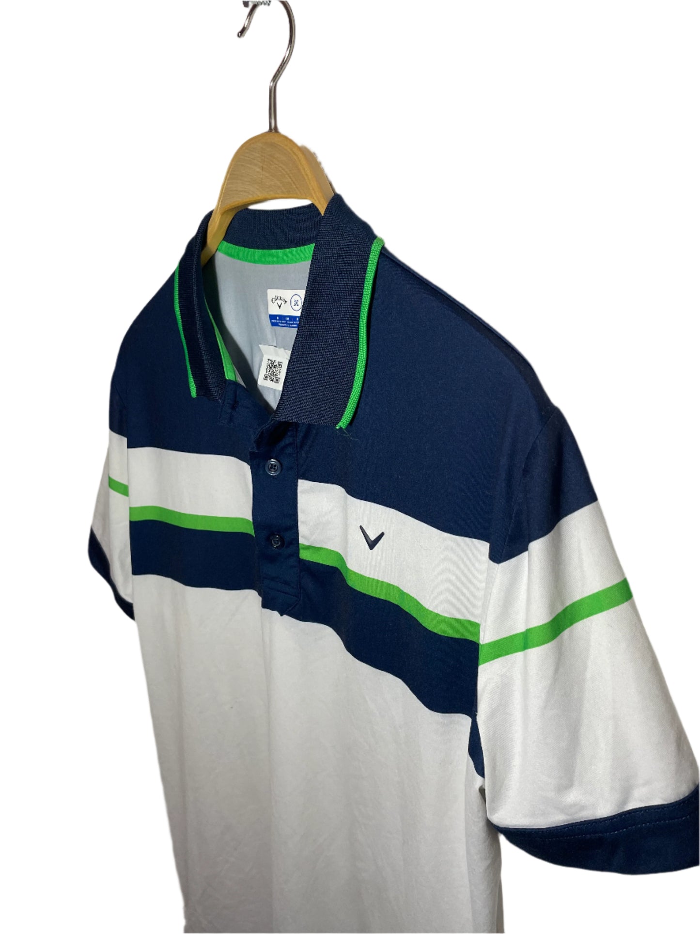 Callaway Vit/Blå Piké (M)