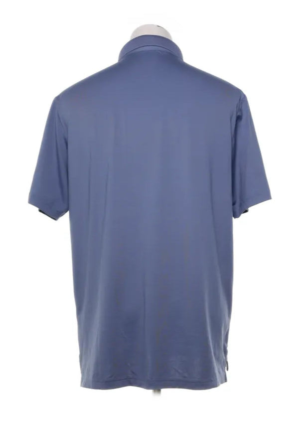 Callaway Ljusblå/Mörkblå Randig piké (XL)