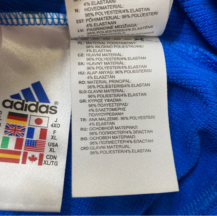 Adidas Blå Halfzip (XXL)