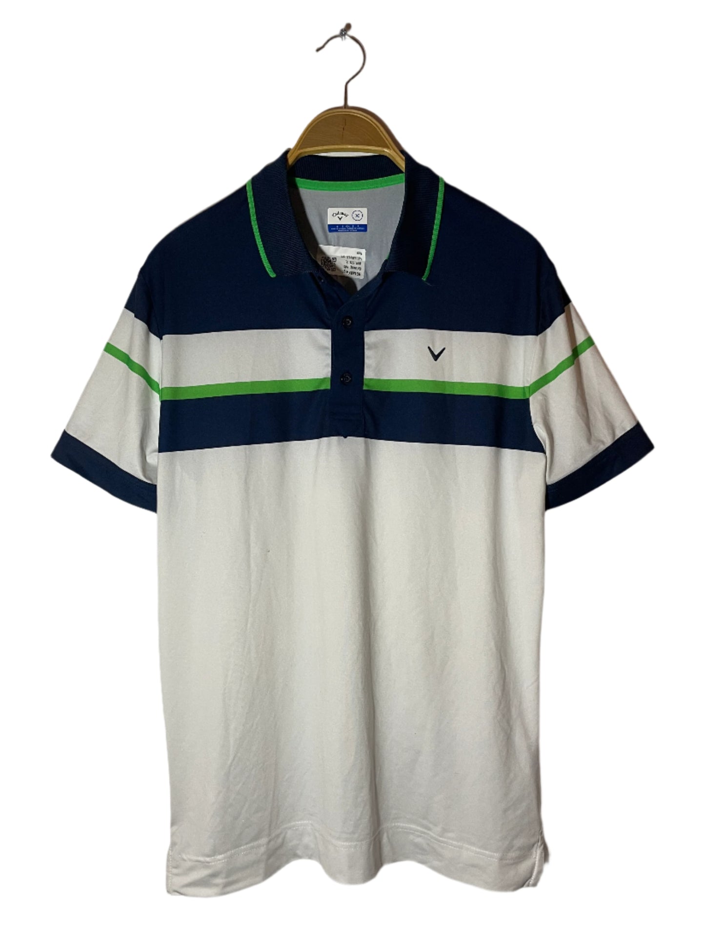 Callaway Vit/Blå Piké (M)