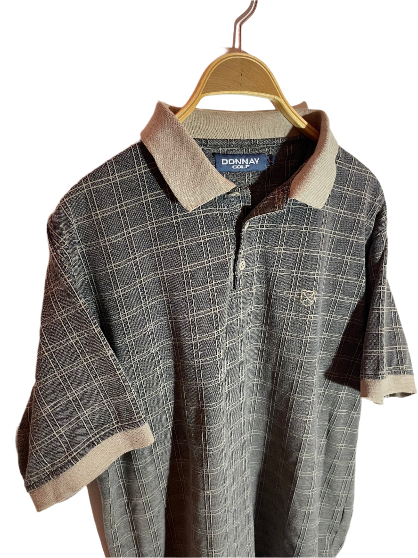Donnay Vintage Olivgrön/Grå Piké (M/L)