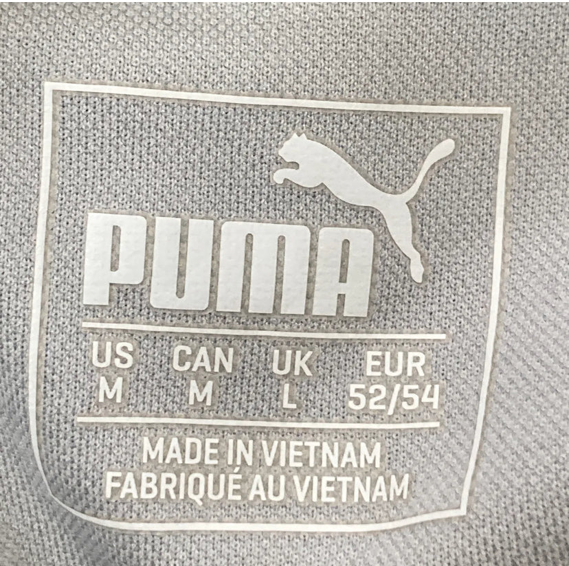Puma Grå/Vit randig piké (M/L)