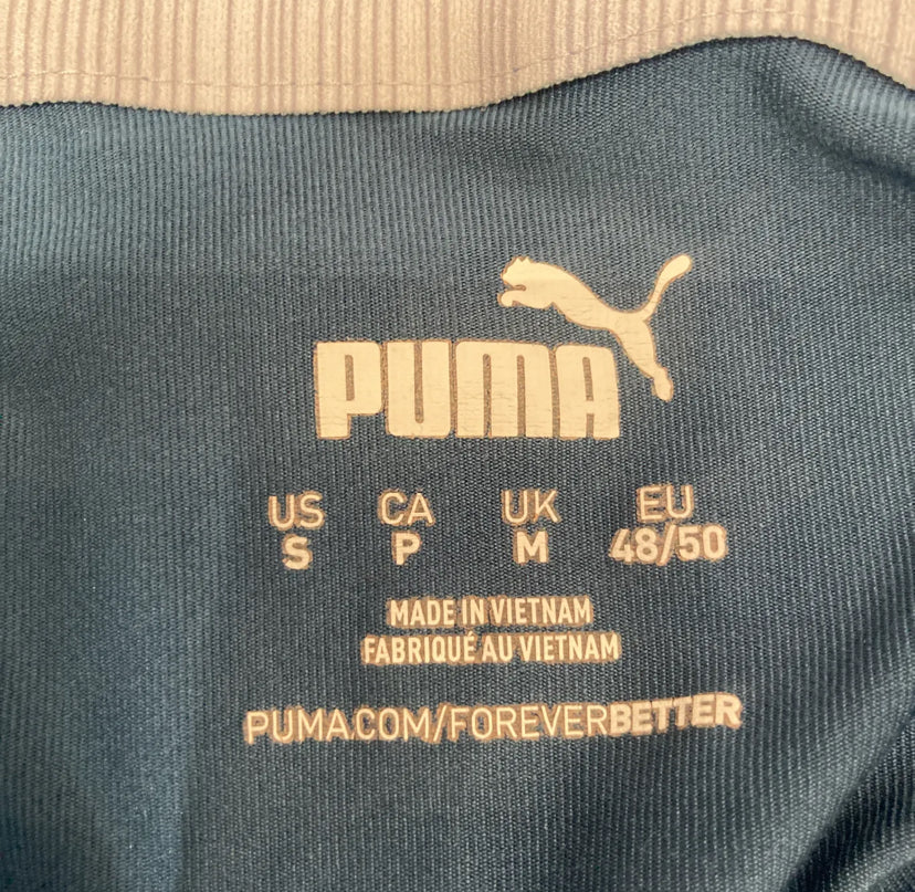 Puma Grå/Vit/Blå Piké (S)