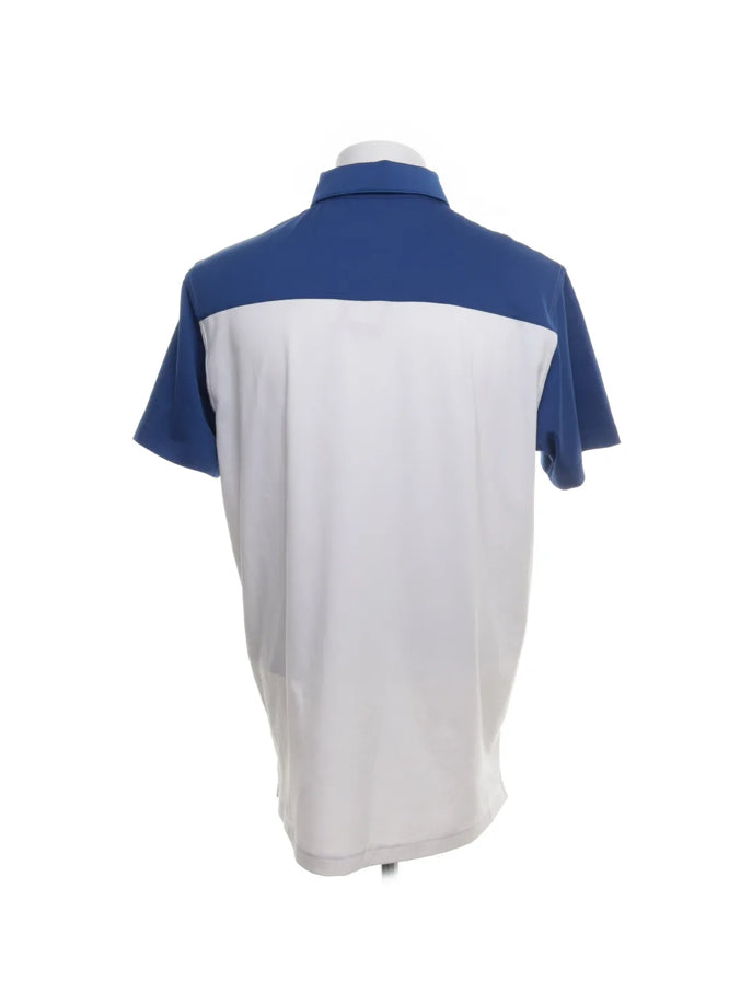 Puma Vit/Blå Piké (L/XL)