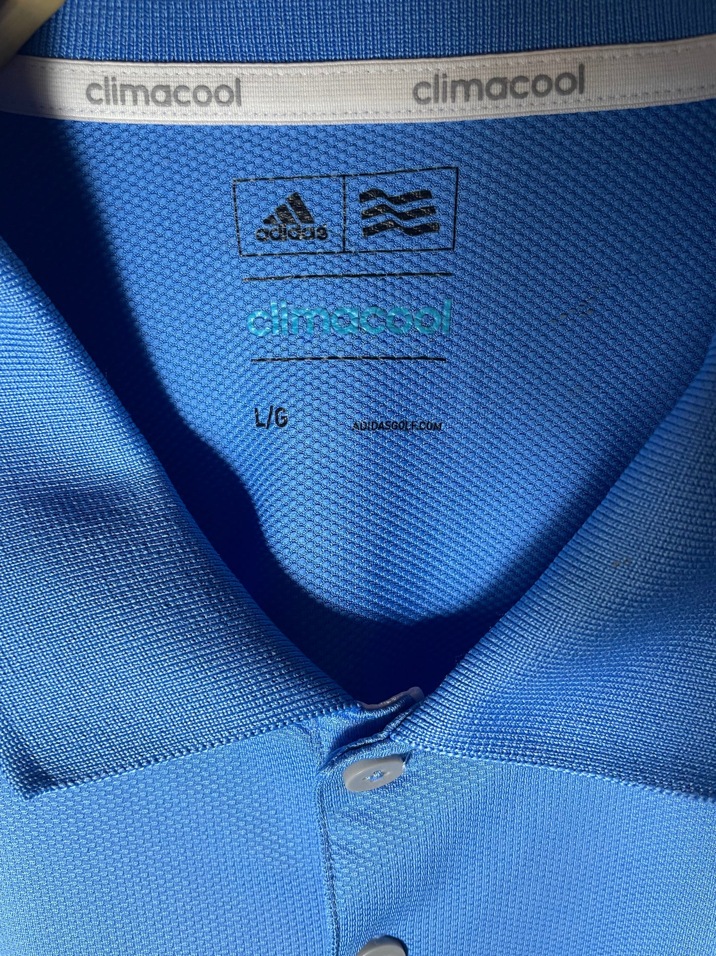 Adidas Blå Piké (XL/XXL)
