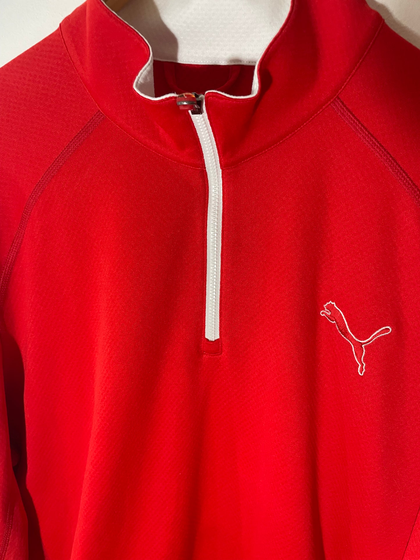 Puma Röd Halfzip Tröja (XL/XXL)