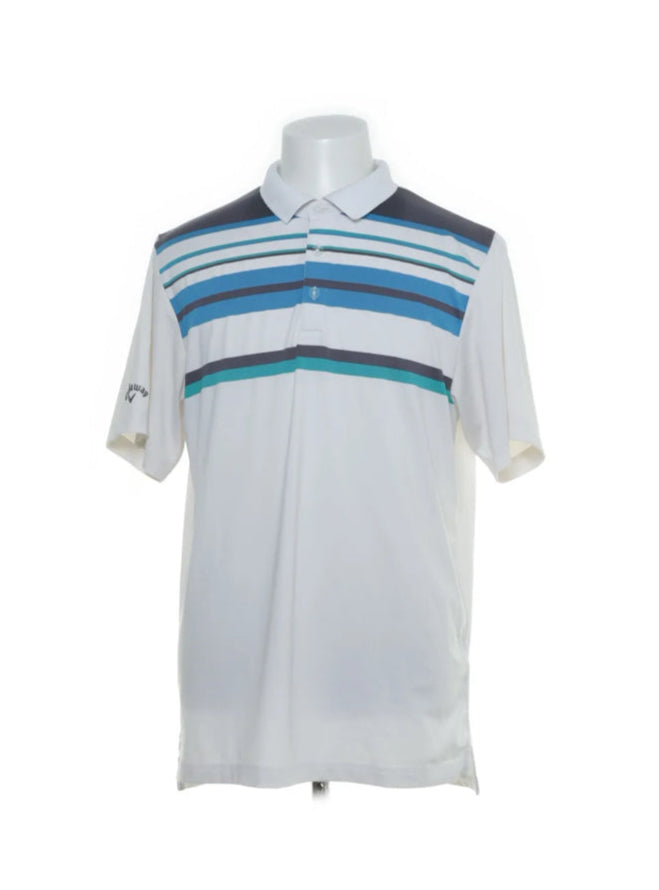 Callaway Vit Piké med blåa detaljer (XL)