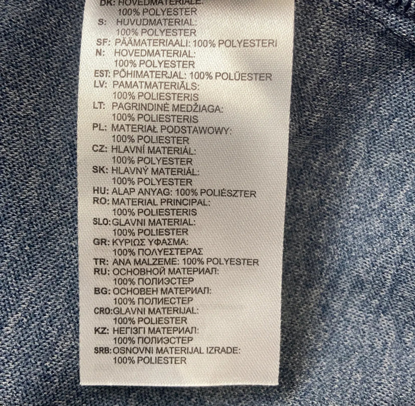 Adidas Blå Piké (XL)