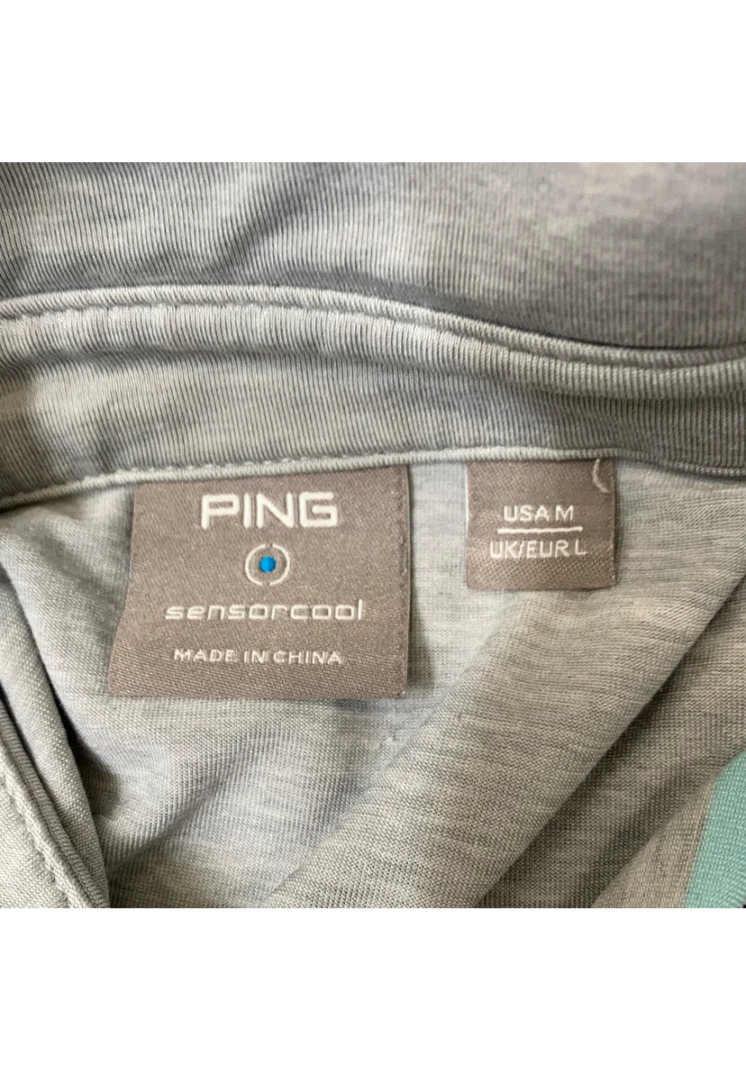 Ping Grå med detaljer Piké (L/XL)