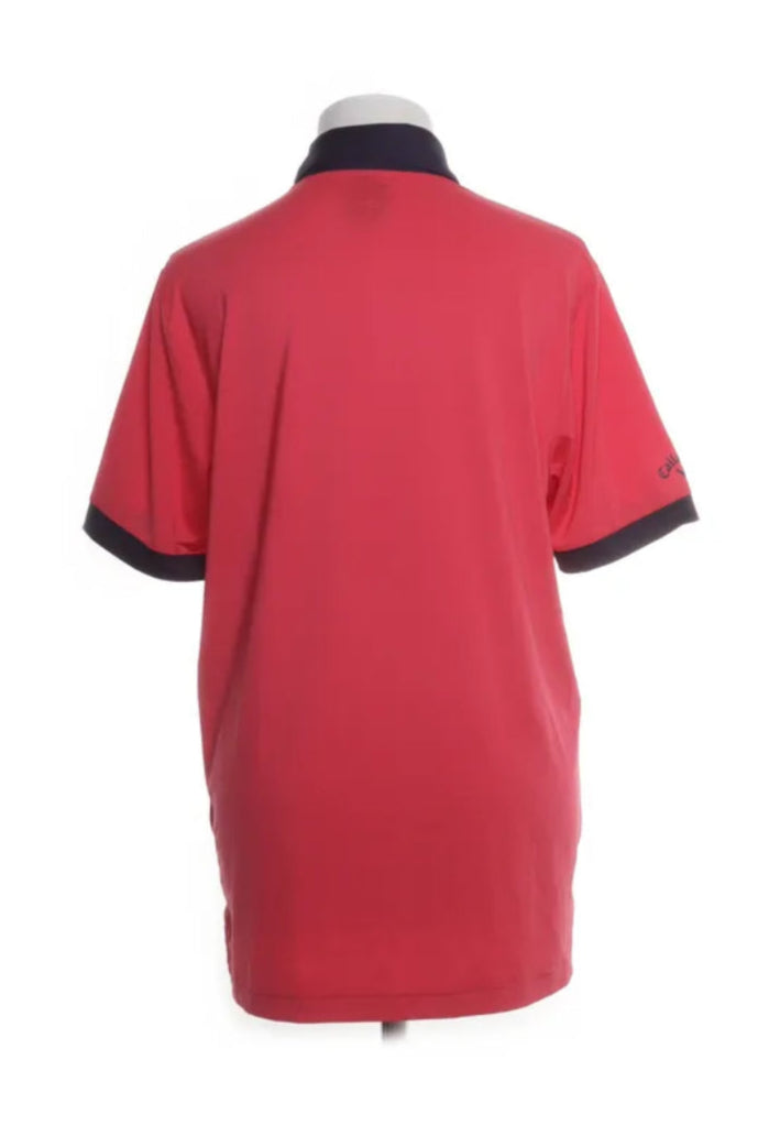 Callaway Rosa Piké med Mörkblå detaljer (M)