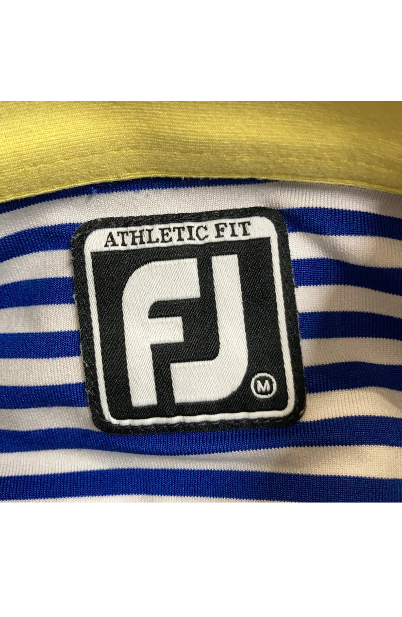 FootJoy Blå/Ljusblå/Gul Piké (XL/XXL)
