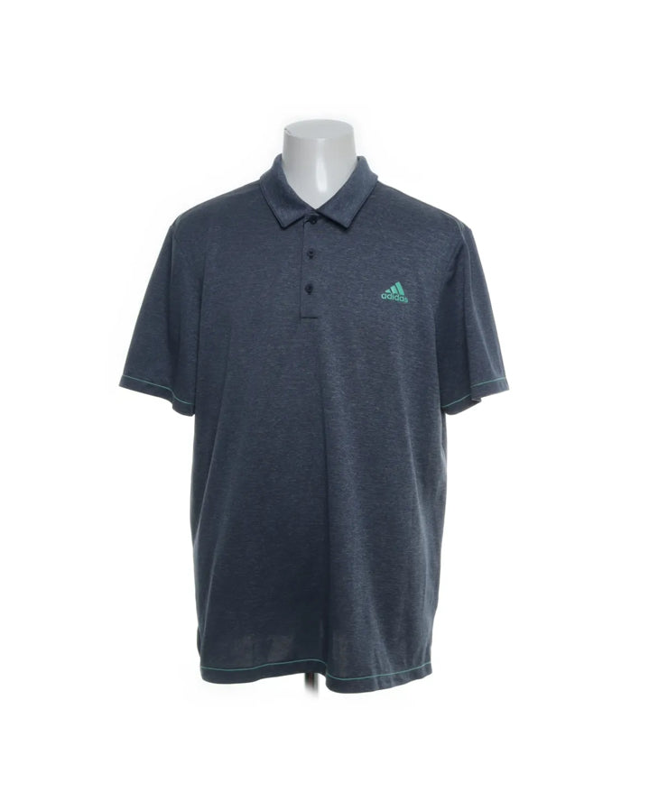 Adidas Blå Piké (XL)