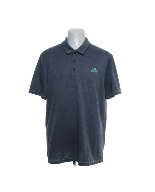 Adidas Blå Piké (XL)