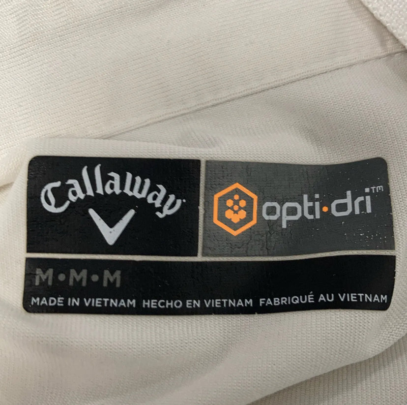 Callaway Vit Piké med blåa detaljer (XL)