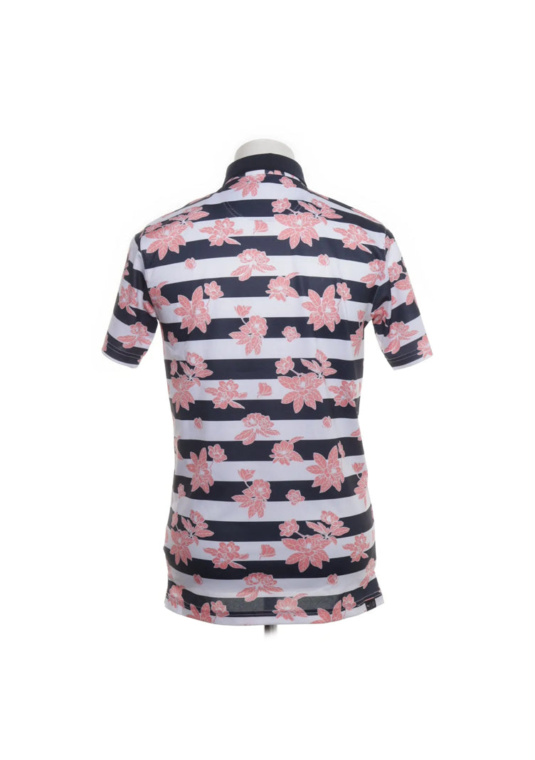 Puma Rosa/Blå/Vit Blommig Piké (S)
