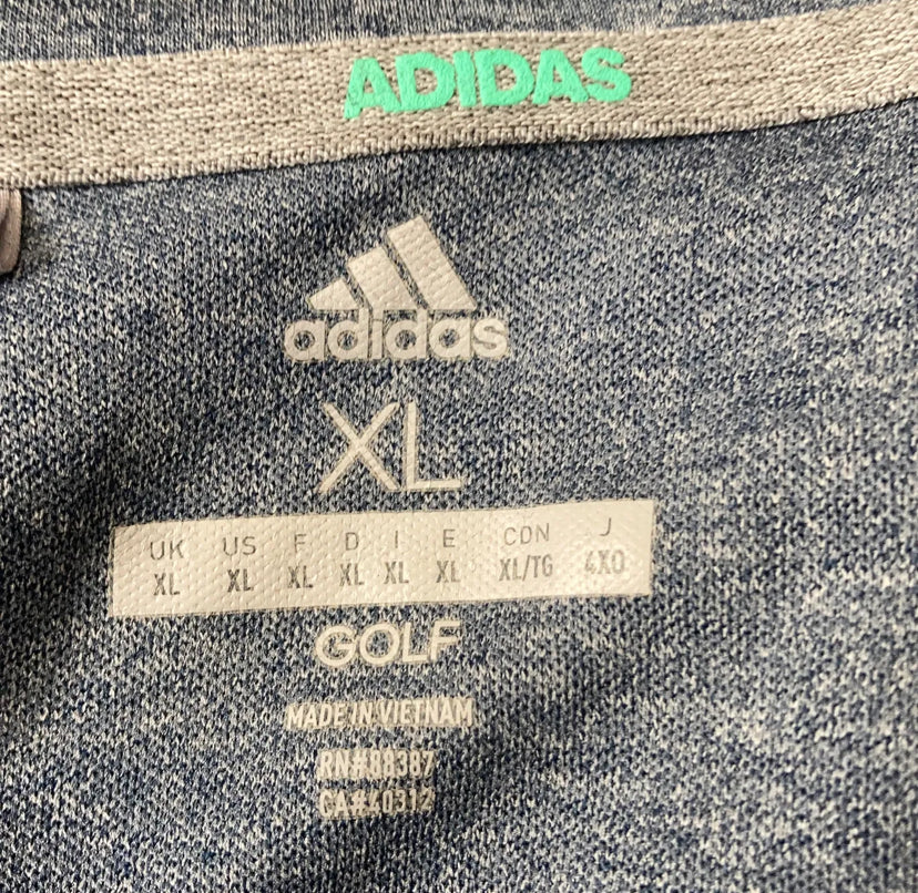 Adidas Blå Piké (XL)