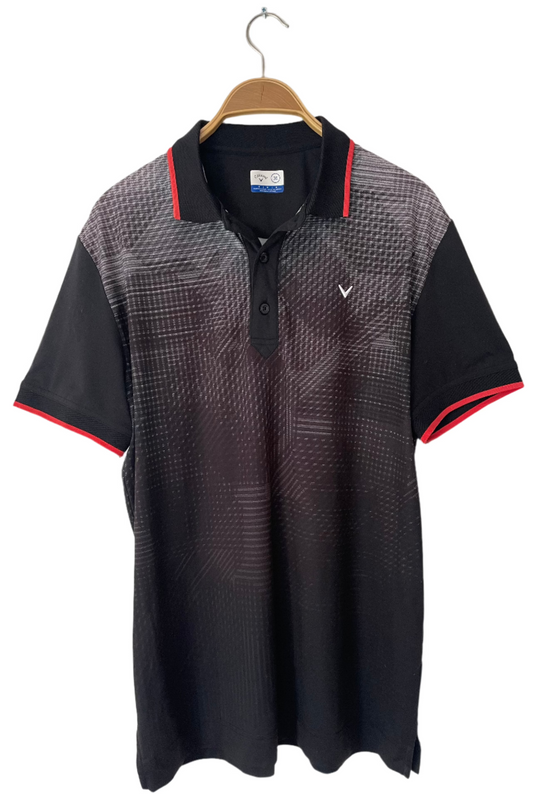 Polo Callaway negro con detalles (S)