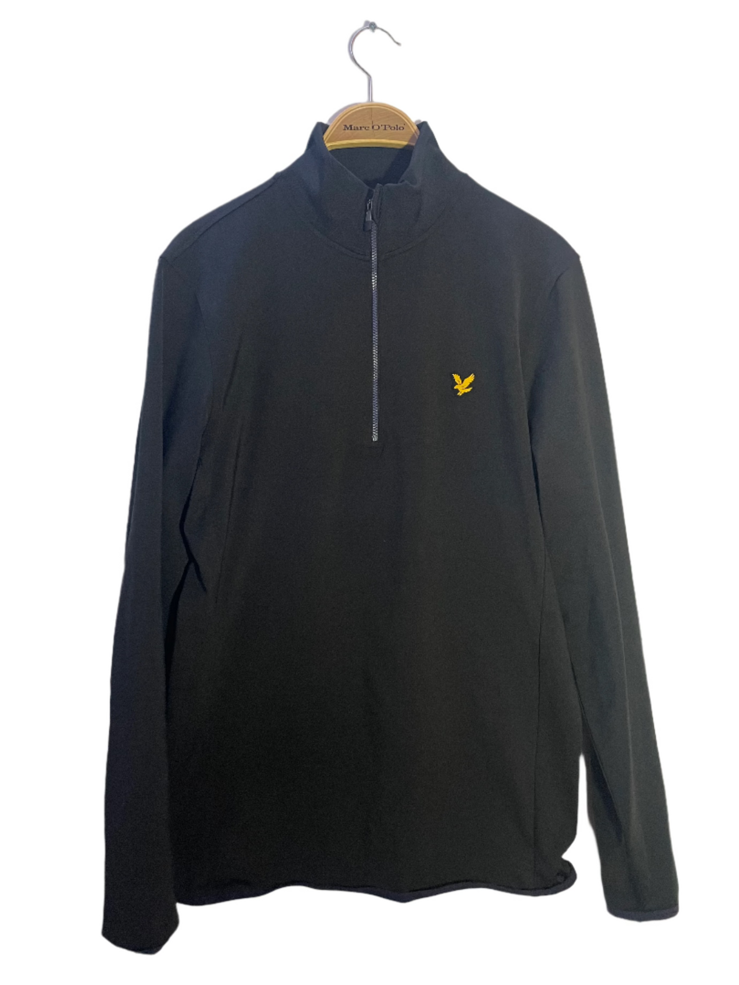 Lyle&Scott Svart Halfzip (M)