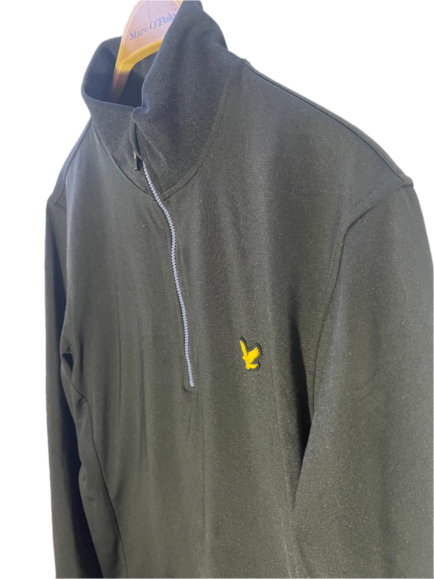 Lyle&Scott Svart Halfzip (M)